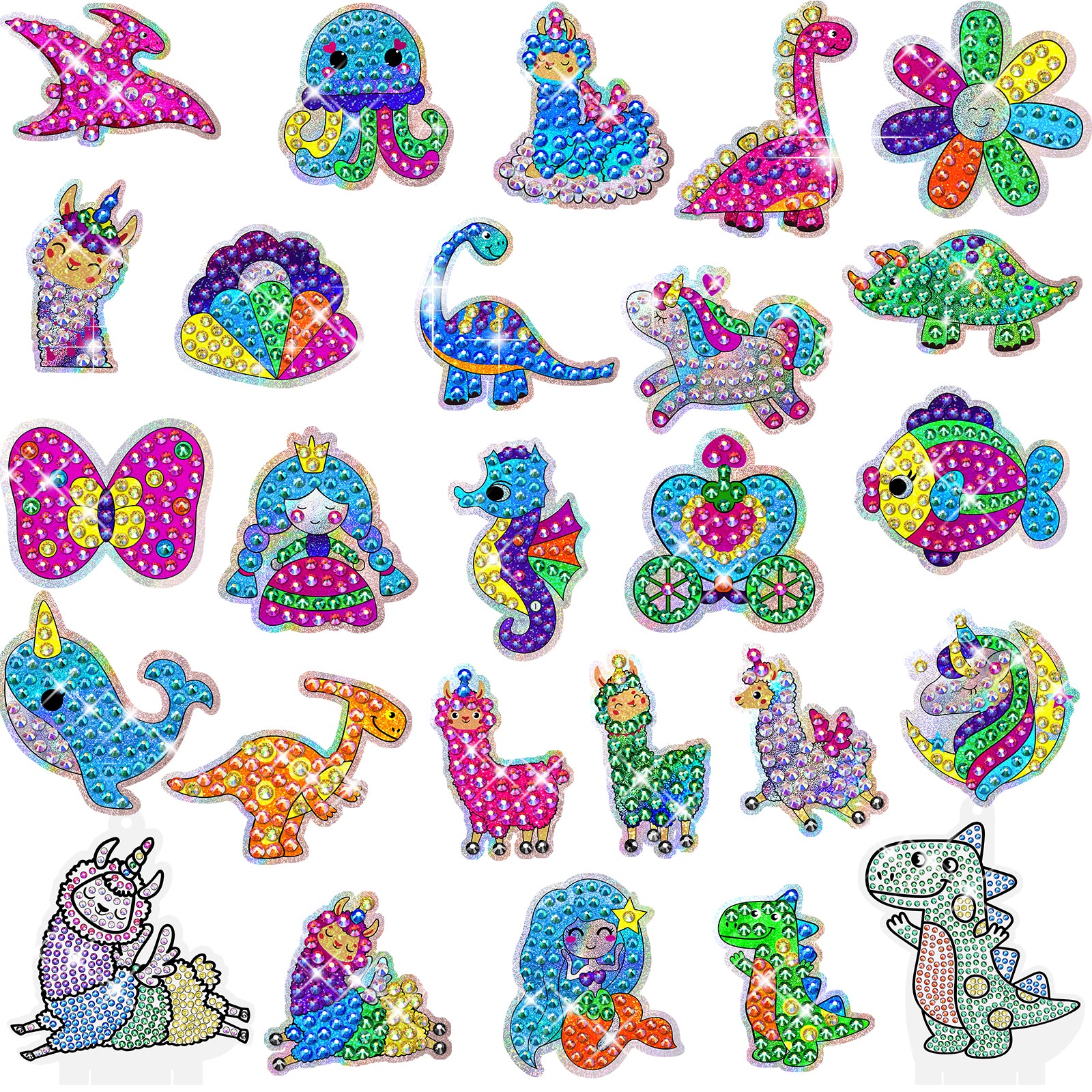 Diamond Painting Kits for Kids - 26PCS Diamond Art Animal Sticker
