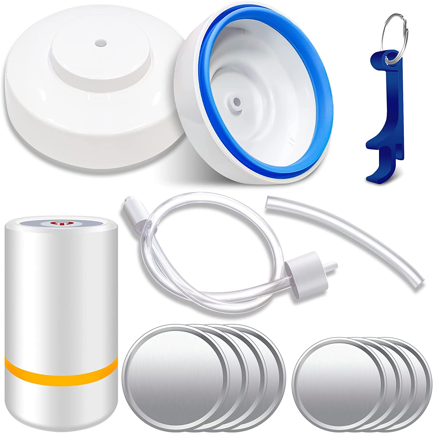 Jar Sealer Kits For Food Saver Vacuum Sealer, Upgrade Canning Sealer Set  With Hoses For Mason Jars With Regular And Wide Mouth, Additional  Connectors Compatible With All Food Saver Sealers, Kitchen Accessories 