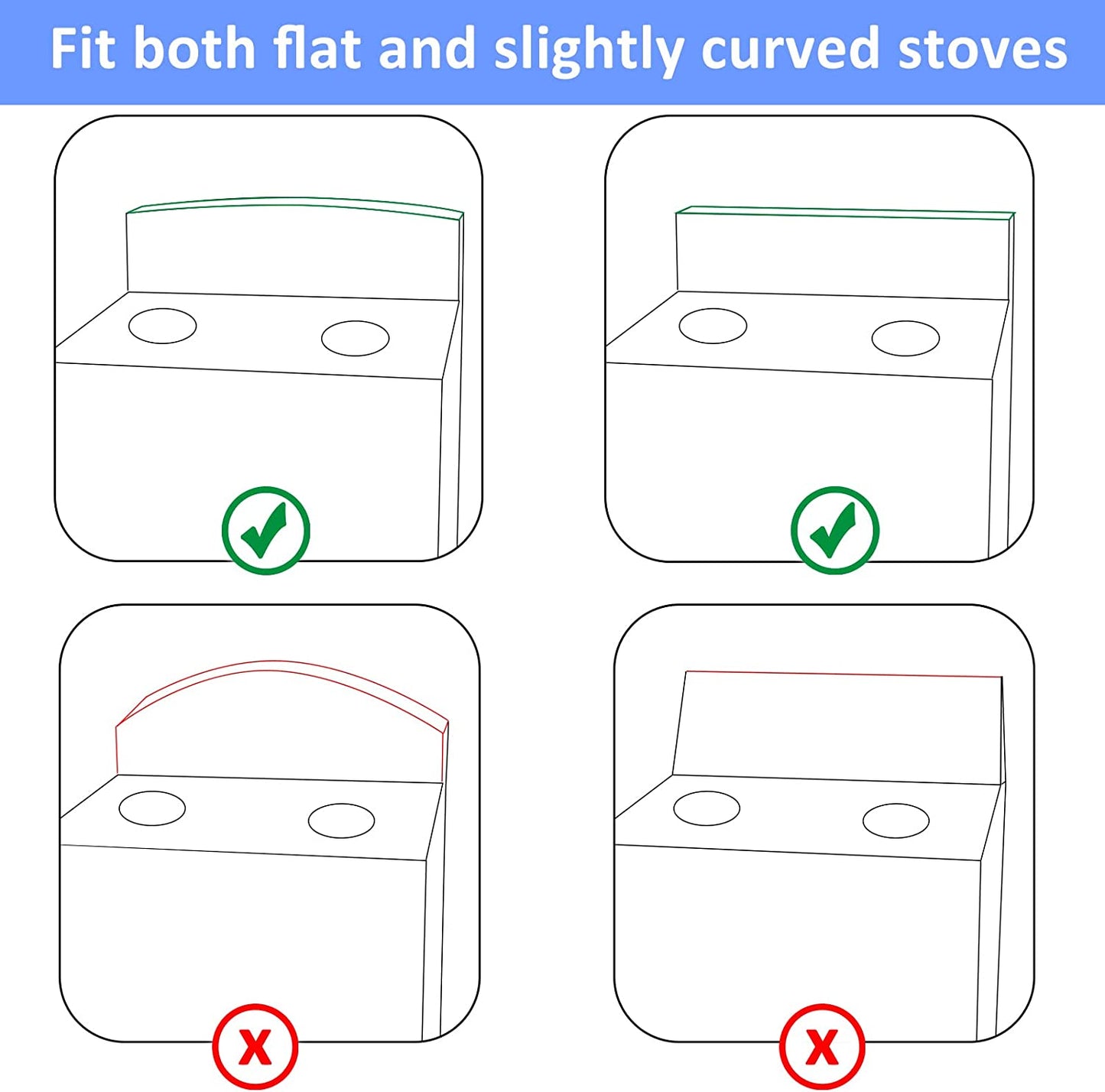 Spice Rack Organizer over the Stove, 2pcs 15" Kitchen Stove Top Shelf, Rustproof Stainless Steel & Anti-tipping Edges, Compatible with Most Flat Top Stoves for Kitchen Organization by FUMAX