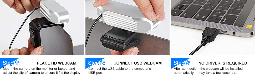 Webcam with Microphone,1080P Full HD Web Cam,USB Web Camera Computer HD  Streaming Webcam for PC & Laptop Desktop Video Calling,Recording  Conferencing,Gaming Supports Windows/Mac/Android/Linux System 